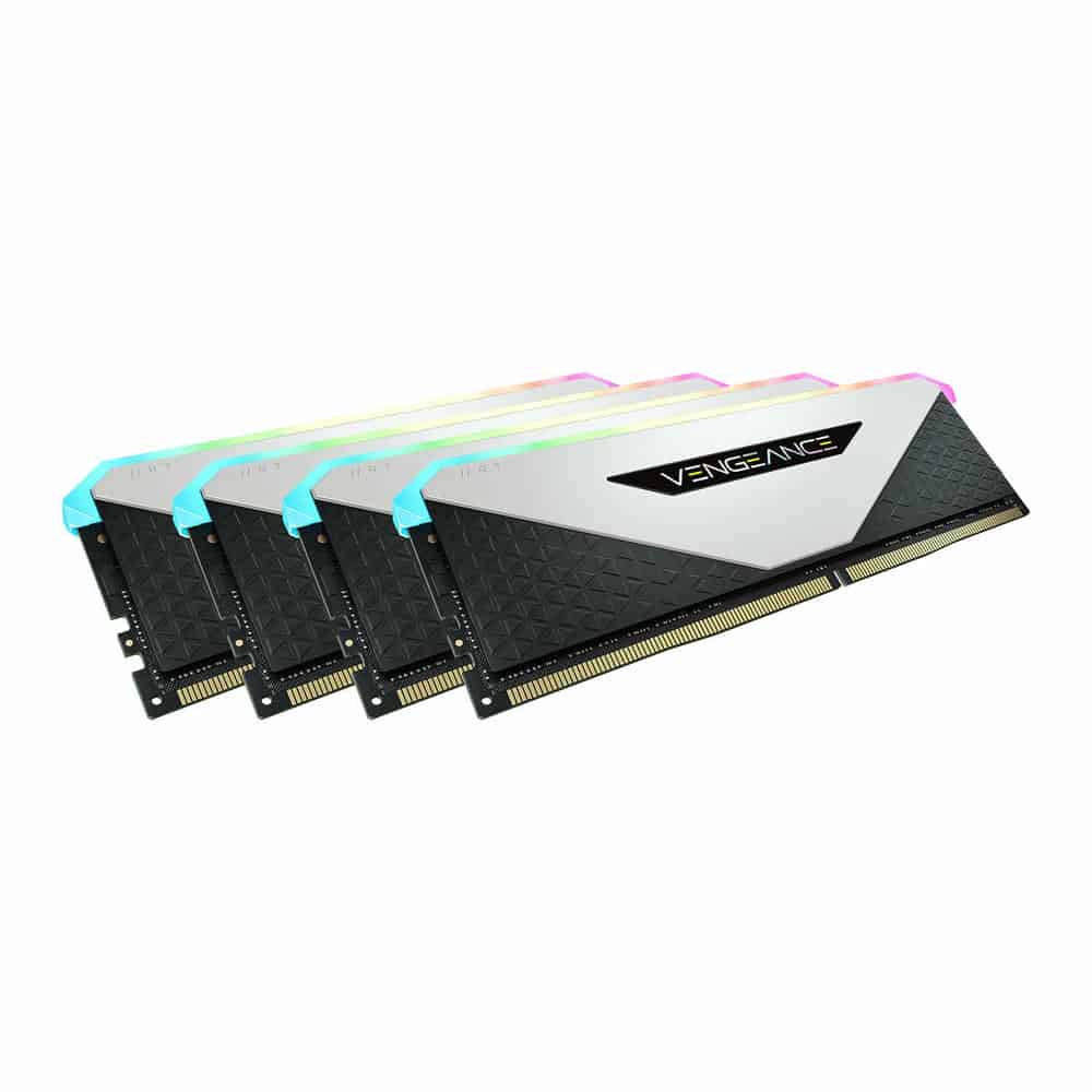 (image for) Corsair Vengeance RGB RT White 32GB 3600MHz DDR4 Memory Kit